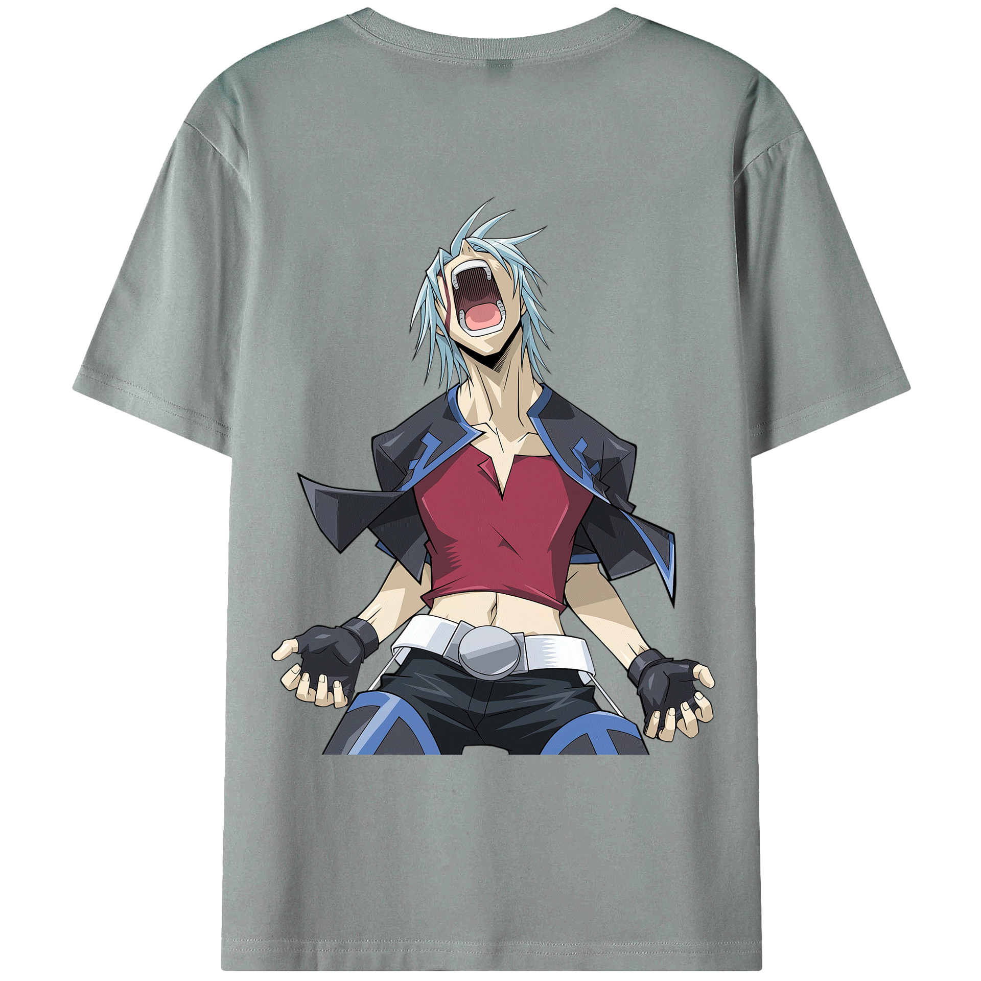 （画像用） 遊☆戯☆王 Yu-Gi-Oh! 綿100％ メンズ半袖Tシャツ（バックプリント） 通気性